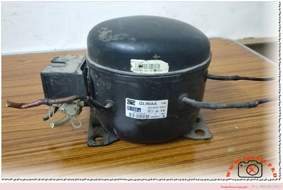 Zanussi 16 Cubic Feet Refrigerator Compressor GL90AA – 1/4 HP R134a mbsmpro