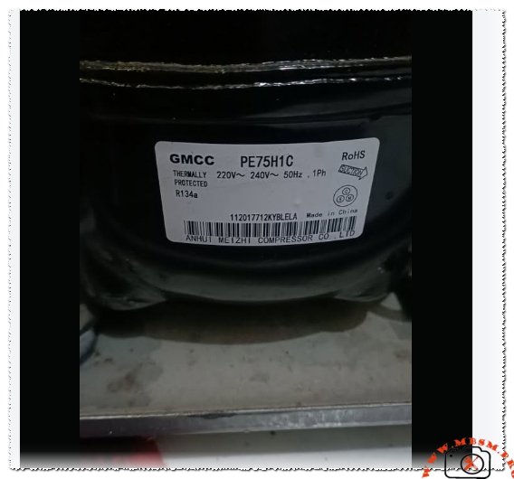GMCC PE75H1C Compressor 1/4 HP R134a LBP mbsmpro