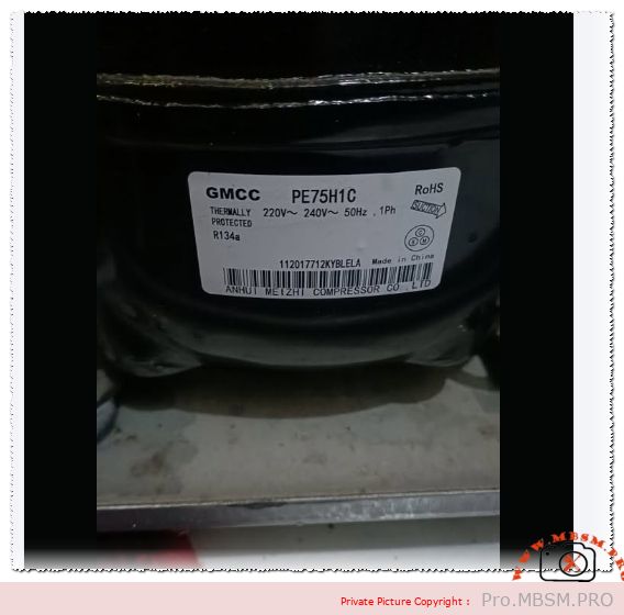 GMCC PE75H1C Compressor 1/4 HP R134a LBP mbsmpro