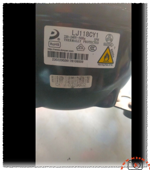 How many cubic feet can LJ118CY1 compressor cool? mbsmpro