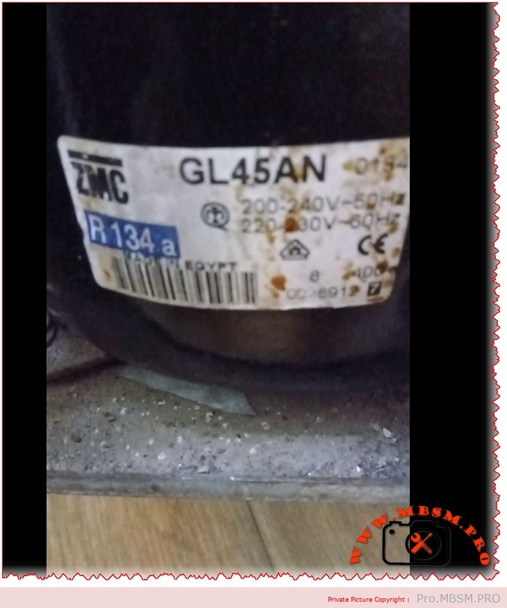 ZMC GL45AN Compressor – R134a, 1/8 HP, LBP mbsmpro
