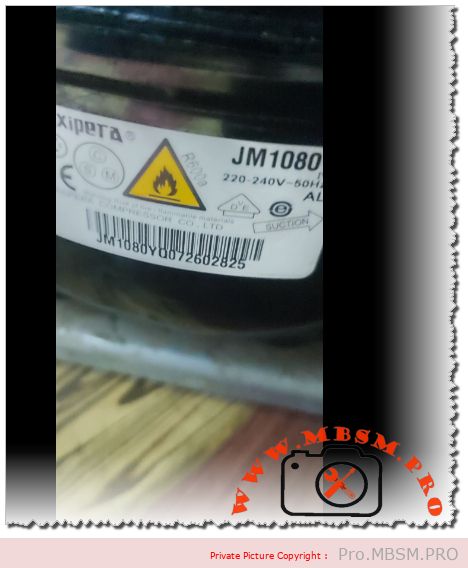 Jiaxipera JM1080Y Compressor 1/8 hp R600a, capillary 0.028 2.5m mbsmpro