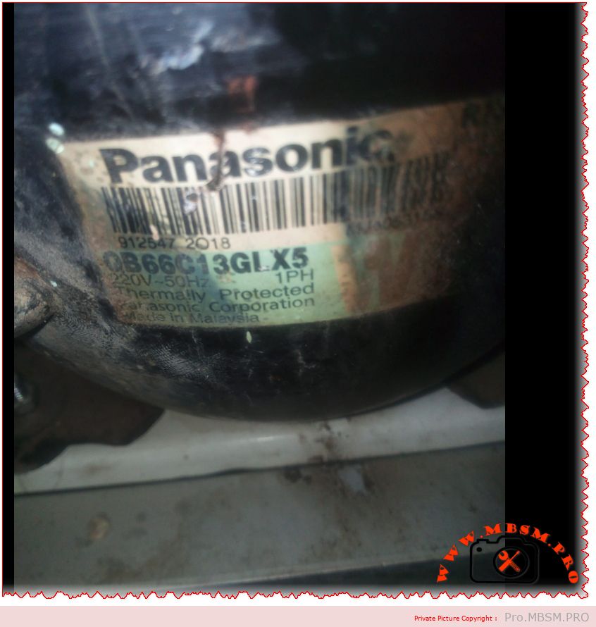 Panasonic OB66C13GLX5 compressor 1/5 HP LBP R134a freezing -30°C to -10°C 150W 220-240V 50Hz RSIR thermally protected efficiency tips mbsmpro