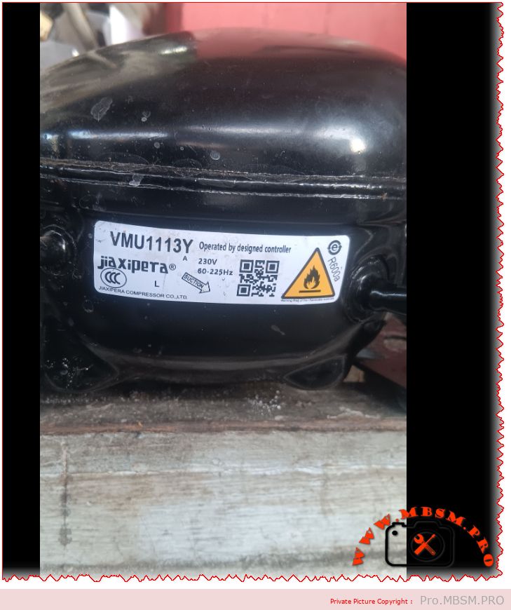 VMU1113Y Compressor 1/5 HP LBP Freezing R600a 230V 150W Cooling Capacity Technical Specs Replacement Models Expert Guide mbsmpro