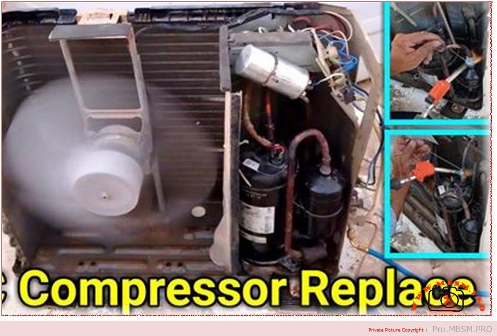 The process of replacing the air conditioner compressor is successful, and it is working as it was before mbsmpro